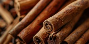 Cinnamon sticks are creating a warm and inviting atmosphere with their rich brown color and enticing aroma