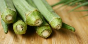 ladies fingers or bhindi a green vegetables,